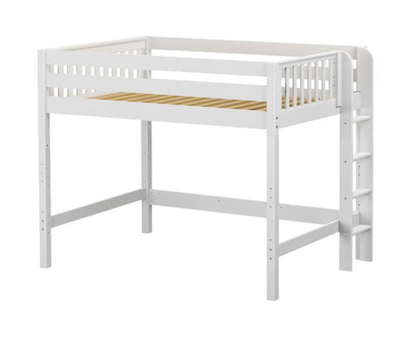 Maxtrix HIP Mid Loft Bed Full Size White | Maxtrix Furniture | MX-HIP-WX