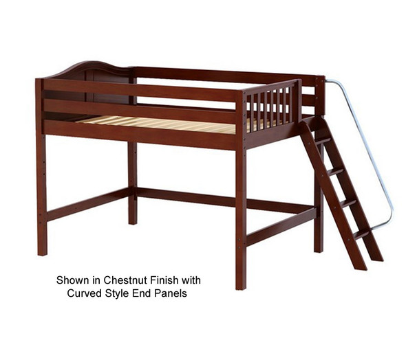 Maxtrix HOP Mid Loft Bed Full Size Chestnut | Maxtrix Furniture | MX-HOP-CX