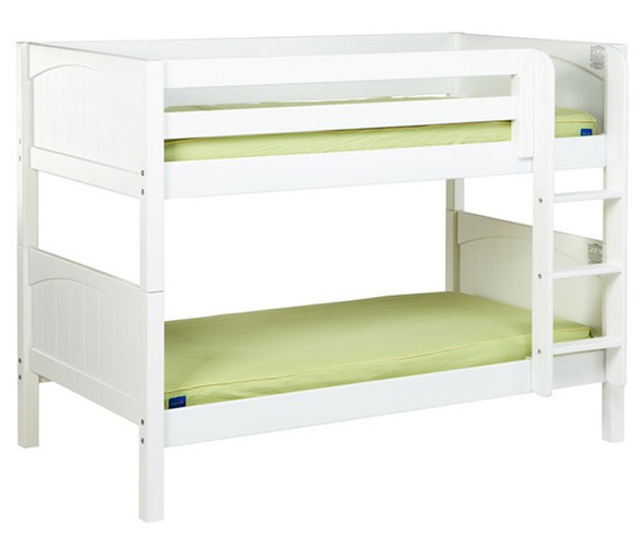 Maxtrix HOTSHOT Low Bunk Bed Twin Size White | Maxtrix Furniture | MX-HOTSHOT-WX