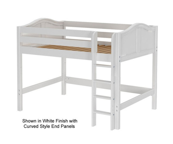 Maxtrix KING Mid Loft Bed Full Size White | Maxtrix Furniture | MX-KING-WX