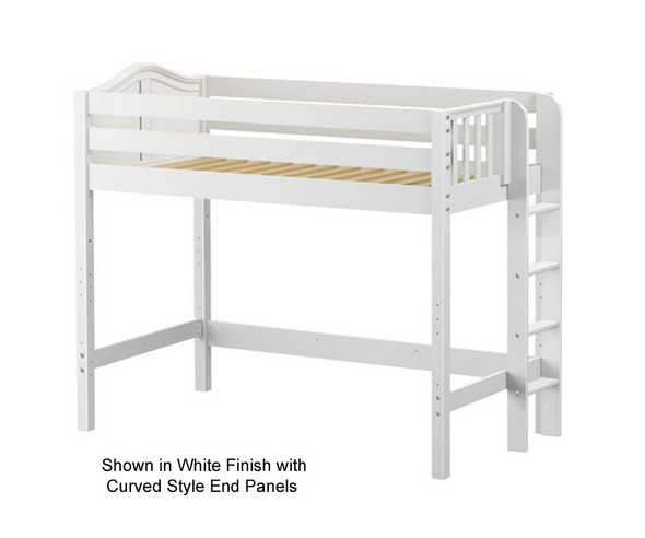 Maxtrix MACK Mid Loft Bed Twin Size White | Maxtrix Furniture | MX-MACK-WX Maxtrix MACK Mid Loft Bed Twin Size White | Maxtrix Furniture | MX-MACK-WX