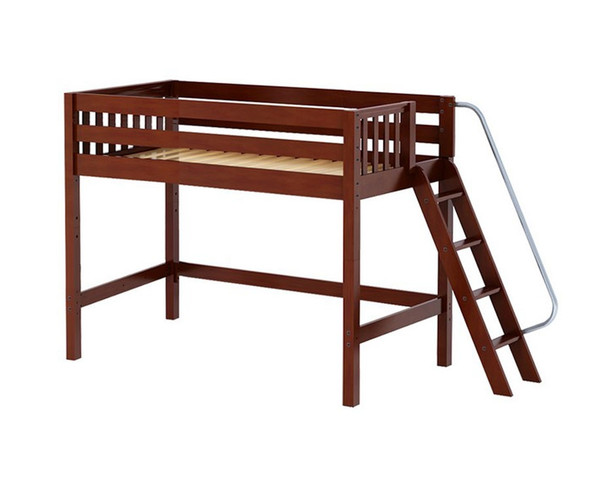 Maxtrix PACK Mid Loft Bed Twin Size Chestnut | Maxtrix Furniture | MX-PACK-CX