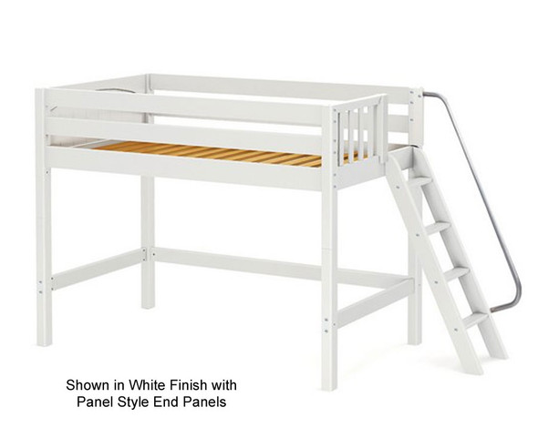 Maxtrix PACK Mid Loft Bed Twin Size White | Maxtrix Furniture | MX-PACK-WX