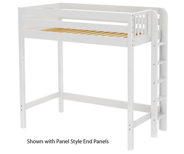 Maxtrix SLAM High Loft Bed Twin Size White | Maxtrix Furniture | MX-SLAM-WX