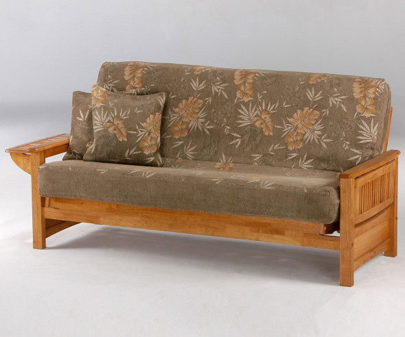 Sunrise Futon Sofa Medium Oak | Night and Day Furniture | ND-Sunrise-MO