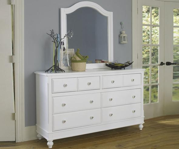 Lakehouse 8 Drawer Dresser White | Kids Furniture Warehouse