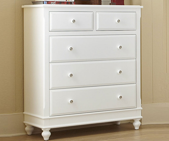 Lakehouse 5 Drawer Chest White | Kids Furniture Warehouse