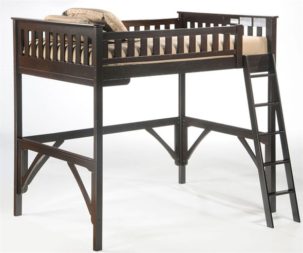 Timber Creek Loft Bed Chocolate | Kids Furniture Warehouse Timber Creek Loft Bed Chocolate | Kids Furniture Warehouse
