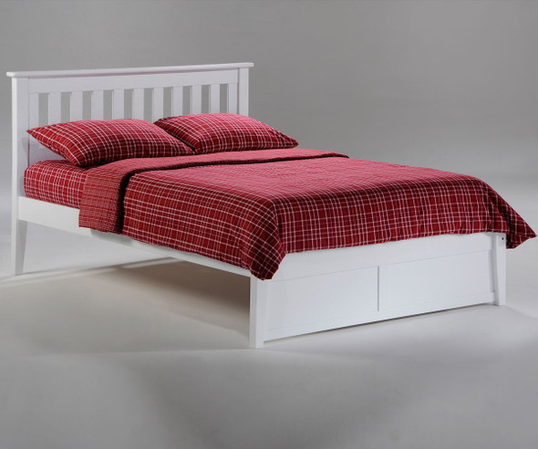 Timber Creek Rosemary Platform Bed White | Night and Day Furniture | TCPB-WH