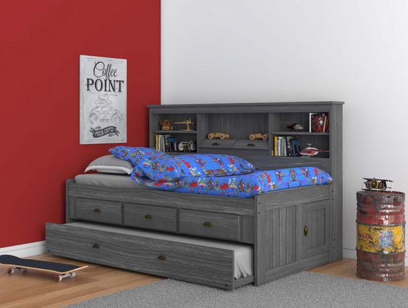Northview Twin Size Bookcase Captain's Day Bed | Kids Furniture Warehouse