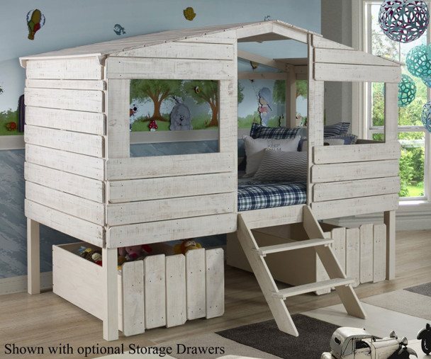Tree House Loft Bed Twin Size | Donco Trading | DT1380TLRS