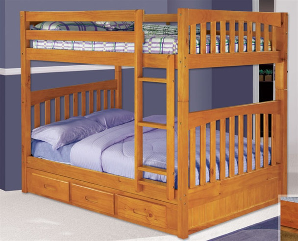 Honey Mission Full over Full Bunk Bed | Discovery World Furniture | DWF2115-CL