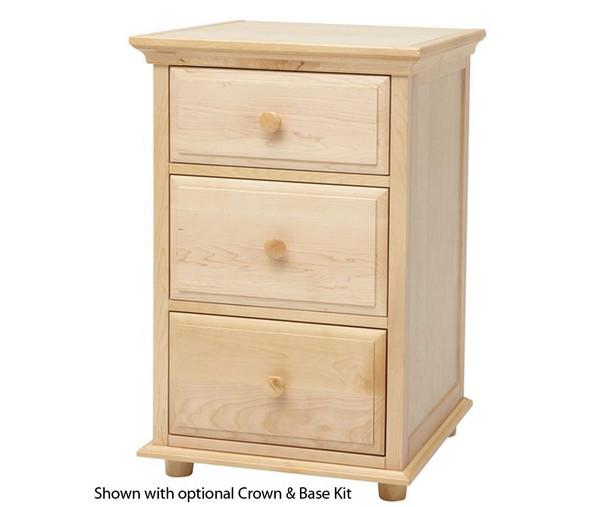 Maxtrix 3 Drawer Nightstand Chestnut | Maxtrix Furniture | MX-4235-C