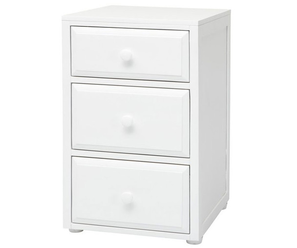 Maxtrix 3 Drawer Nightstand White | Maxtrix Furniture | MX-4235-W