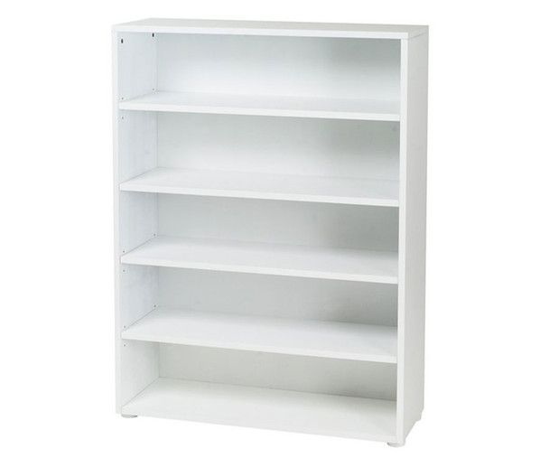 Maxtrix 5 Shelf Bookcase White | Maxtrix Furniture | MX-4750-W