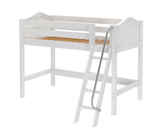 Maxtrix CHAP Mid Loft Bed Twin Size White | Maxtrix Furniture | MX-CHAP-WX