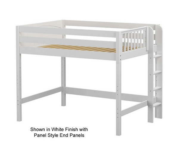 Maxtrix HIP Mid Loft Bed Full Size White | 26348 | MX-HIP-WX