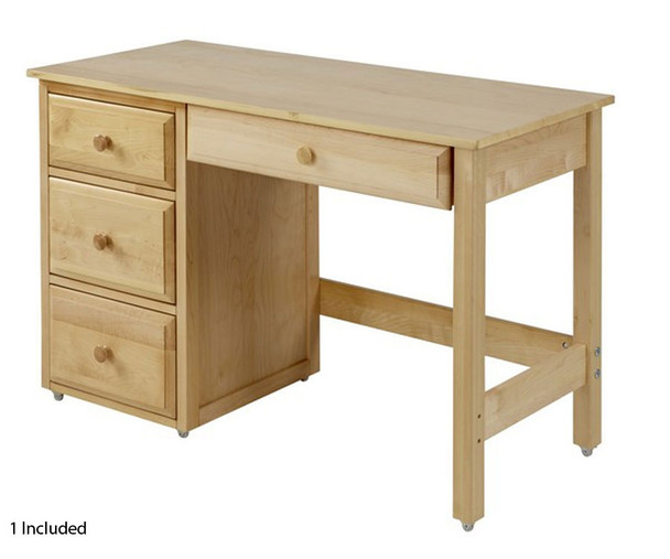 Maxtrix KICKS Low Loft Bed w/ Dressers & Desk Twin Size Chestnut | Maxtrix Furniture | MX-KICKS1L-CX