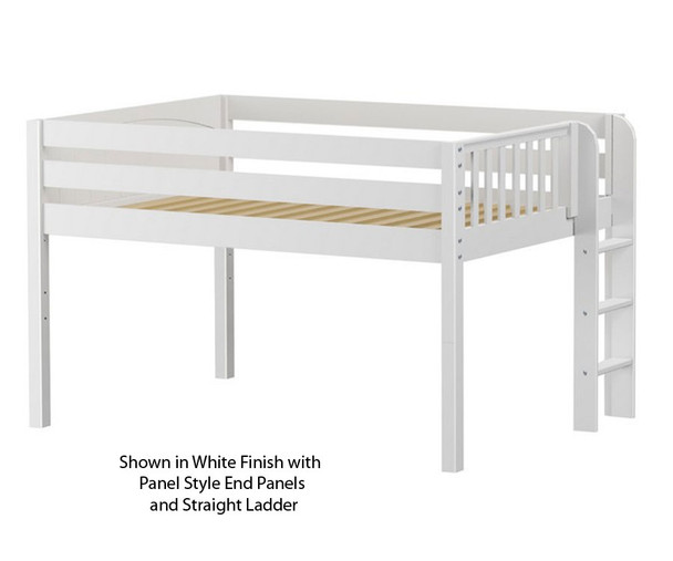 Maxtrix KIT Low Loft Bed Full Size White | 26410 | MX-KIT-WX