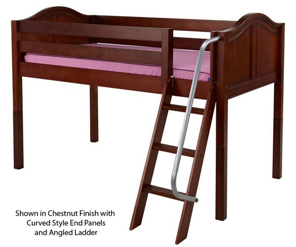 Maxtrix LOW RIDER Low Loft Bed Twin Size Chestnut | Maxtrix Furniture | MX-LOWRIDER-CX