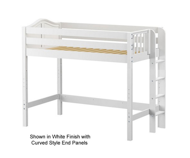 Maxtrix MACK Mid Loft Bed Twin Size White | Maxtrix Furniture | MX-MACK-WX