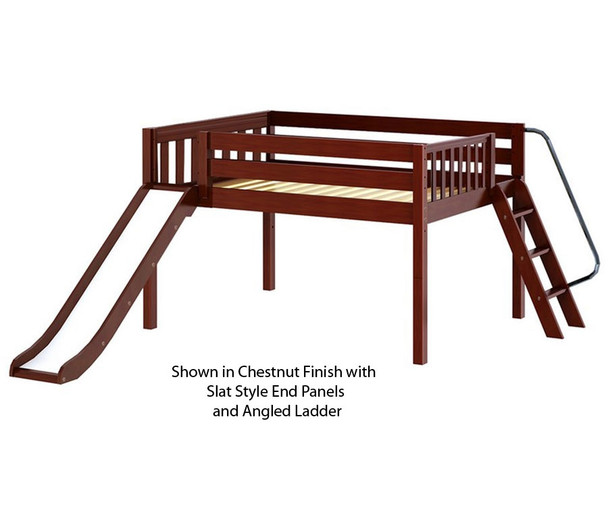 Maxtrix SLAP Low Loft Bed Full Size Natural | Maxtrix Furniture | MX-SLAP-NX