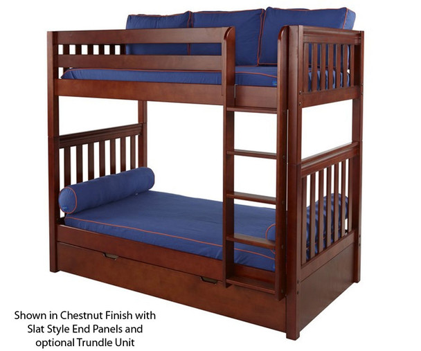 Maxtrix TALL High Bunk Bed Twin Size Chestnut | Maxtrix Furniture | MX-TALL-CX