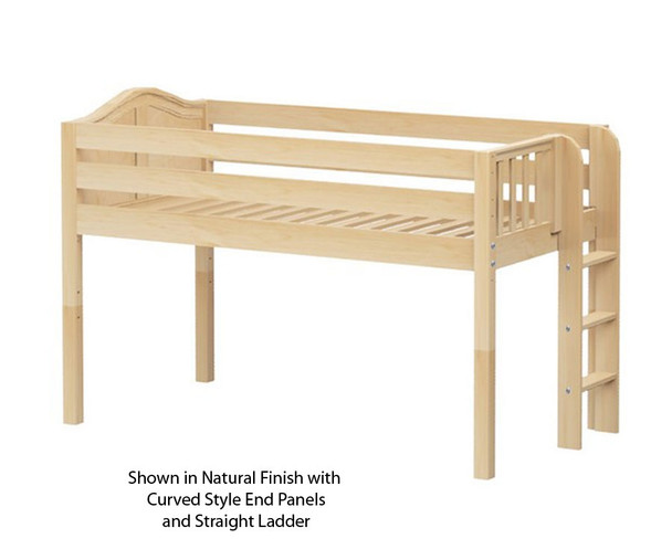 Maxtrix TIGHT Low Loft Bed Twin Size Natural | Maxtrix Furniture | MX-TIGHT-NX