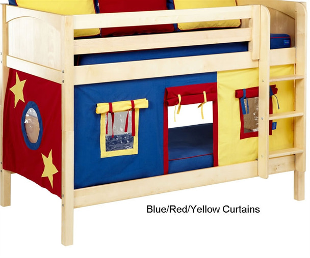 Bunk Bed Curtains Blue, Red & Yellow | Maxtrix | MX3220-029