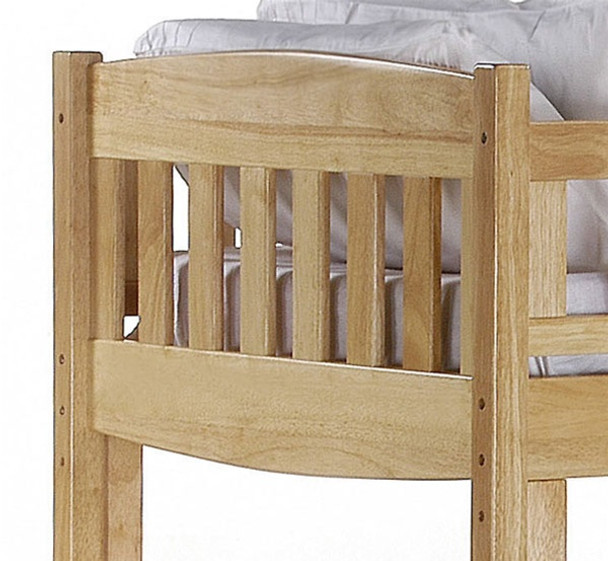 Spice Twin over Futon Bunk Bed Natural | 27356 | SPICE-FB-N