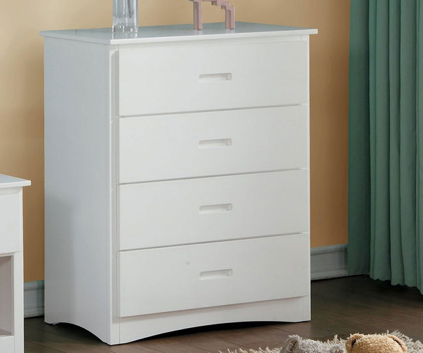 Stanford Four Drawer Chest White