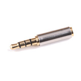 ATD AUX-24578 Gold Plated 3.5mm Male To 2.5mm Female Audio Jack Adapter Converter Socket