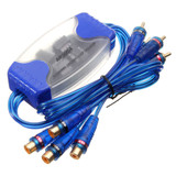 ATD GLI-20004 4 Channel Ground Loop Isolator With Gold Plated RCA Connectors To Remove White Noise