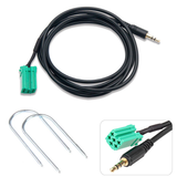 ATD AUX-24224 AUX 3.5mm Input Cable For Mini Green ISO Renault "Update List" With Release Keys ATD AUX-24224 AUX 3.5mm Input Cable For Mini Green ISO Renault "Update List" With Release Keys