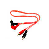 ATD RCA-32105 RCA Phono Cable Gold Plated Oxygen Free In Transparent Colour 0.5m