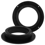 Basser DMAUDI03 MDF Speaker Adapters Rings For Audi models A4 A5 A6 & Q3 front door 165mm 