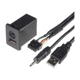ATD FFU-24243 USB & AUX Retention Cable For Vauxhall Adam Antara Corsa D/E VXR & Mokka