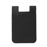 ATD MIS-31673 Black Silicone Adhesive Anti Slip Card Money Pocket Pouch Holder Case In Black