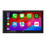 JVC KW-M593BT Double Din Mechless’ AV-Receiver with 6.8" Screen CarPlay & Android Auto