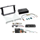 ACV 611320-30-7 Double DIN HU Fitting Installation Kit With Pocket For Skoda/VW Piano Black (MQB)
