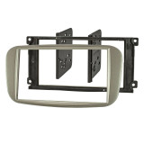 ATD RFP-50876S Double DIN Car Radio Fascia Frame Panel Ford With Sony/Oval Radio In Silver
