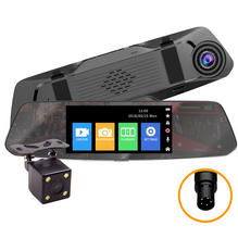 ATD DVR-19248 4.8" Mirror Mounted Touch Screen DVR Dash Cam & Rear Reversing Camera Kit