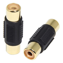 ATD RCA-32100 Gold Plated RCA Connector Phono Splice Adaptor Female To Female (Single Piece)