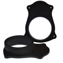 Basser DMFORD05 MDF 165mm Rear Door Speaker Adapter Rings For Ford Transit Custom
