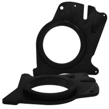 Basser DMRENA02 MDF Front Door Speaker Adapters Rings For Renault Espace (2002-2014)