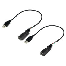 ATD URC-24114 USB Retention Cable For Honda Civic CR-V MK5 & Jazz (2015-On) Grey & Green Plugs