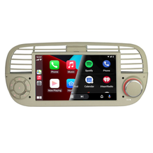 PBA A85PRO-50W 7" Android Sat Nav CarPlay Android Auto BT Car Radio For Fiat 500 Abarth In White