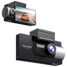 Wolfbox i17 2 Way (Front & Interior) 4K & 2.5K Dash Camera with Built-In GPS & WiFi Includes 64GB Card