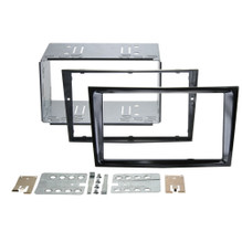 ATD RFP-50814PB Double DIN Fascia Frame For Vauxhall With Crease In Piano Black Gloss