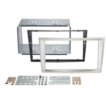 ATD RFP-50814SS Double DIN Fascia Frame For Vauxhall With Crease Satin Stone Champagne